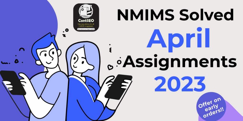 NMIMS April Assignments 2023